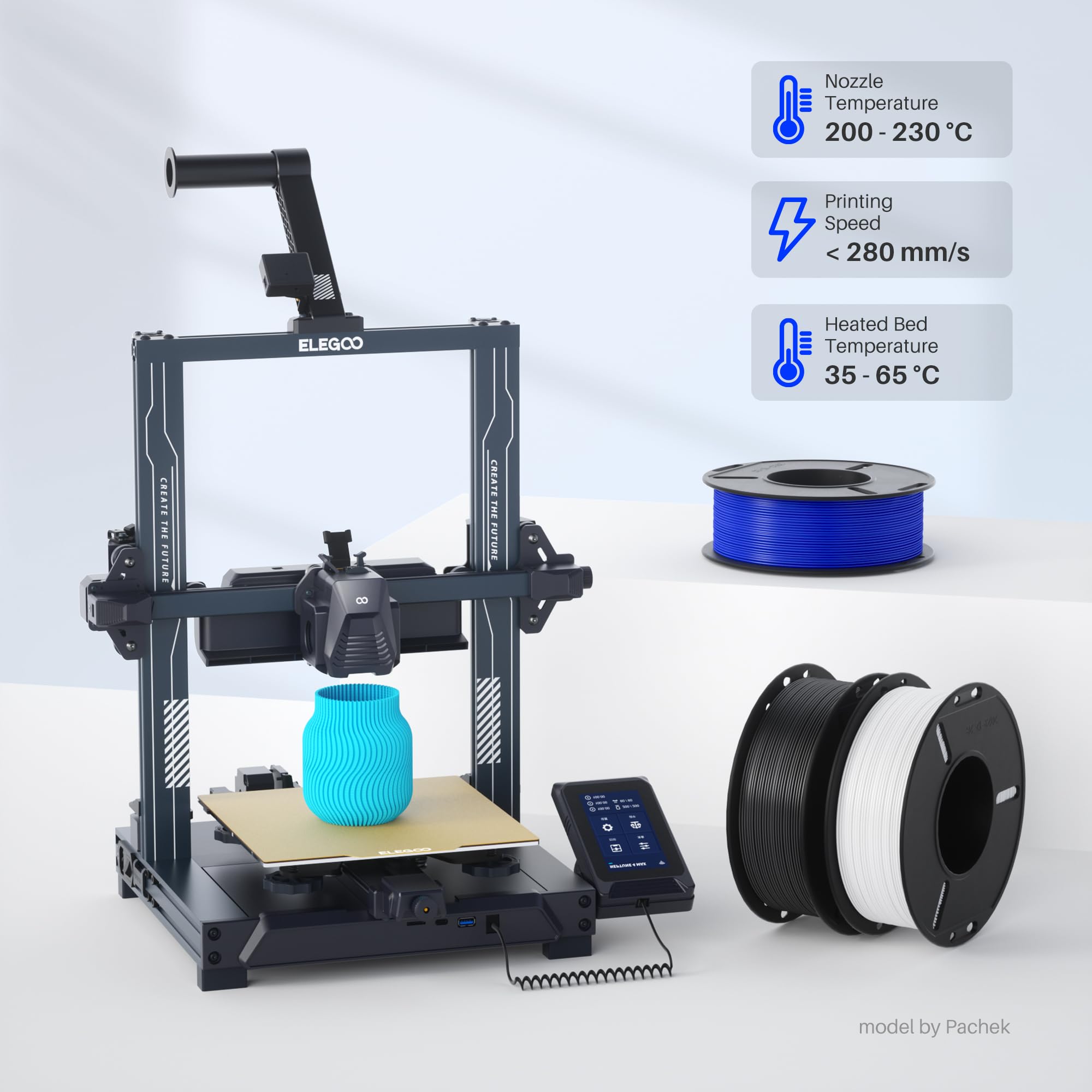 Foto 8 pulgar | Filamento Para Impresora 3d Elegoo Pla Plus De 1 75 Mm  250 G  8 Colores - Venta Internacional.
