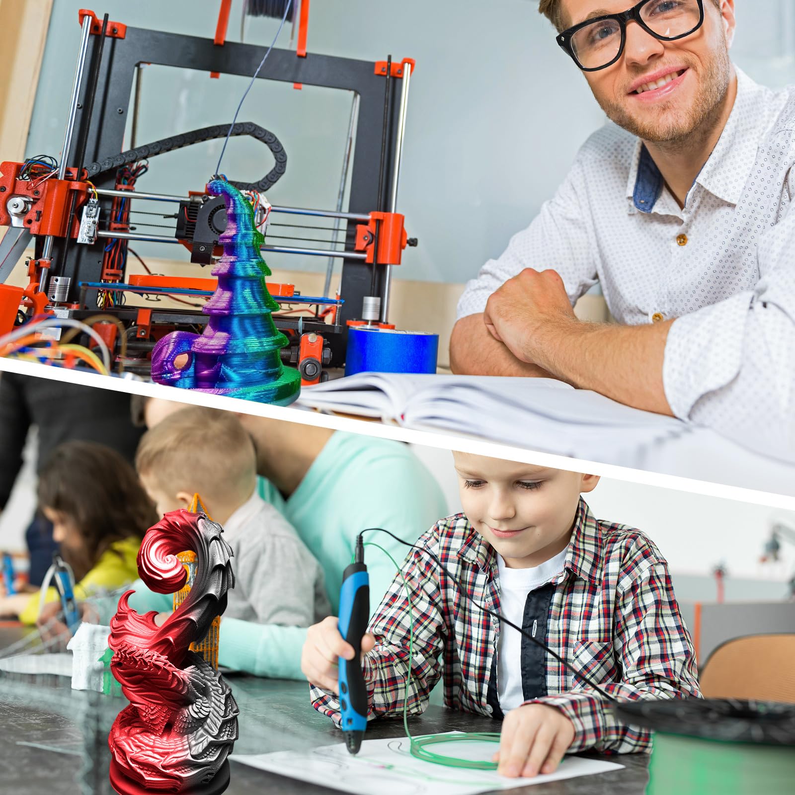 Foto 6 | Filamento Pangda Multicolor Pla Para Impresora 3d  1 75 Mm Y 1 5 Kg - Venta Internacional.