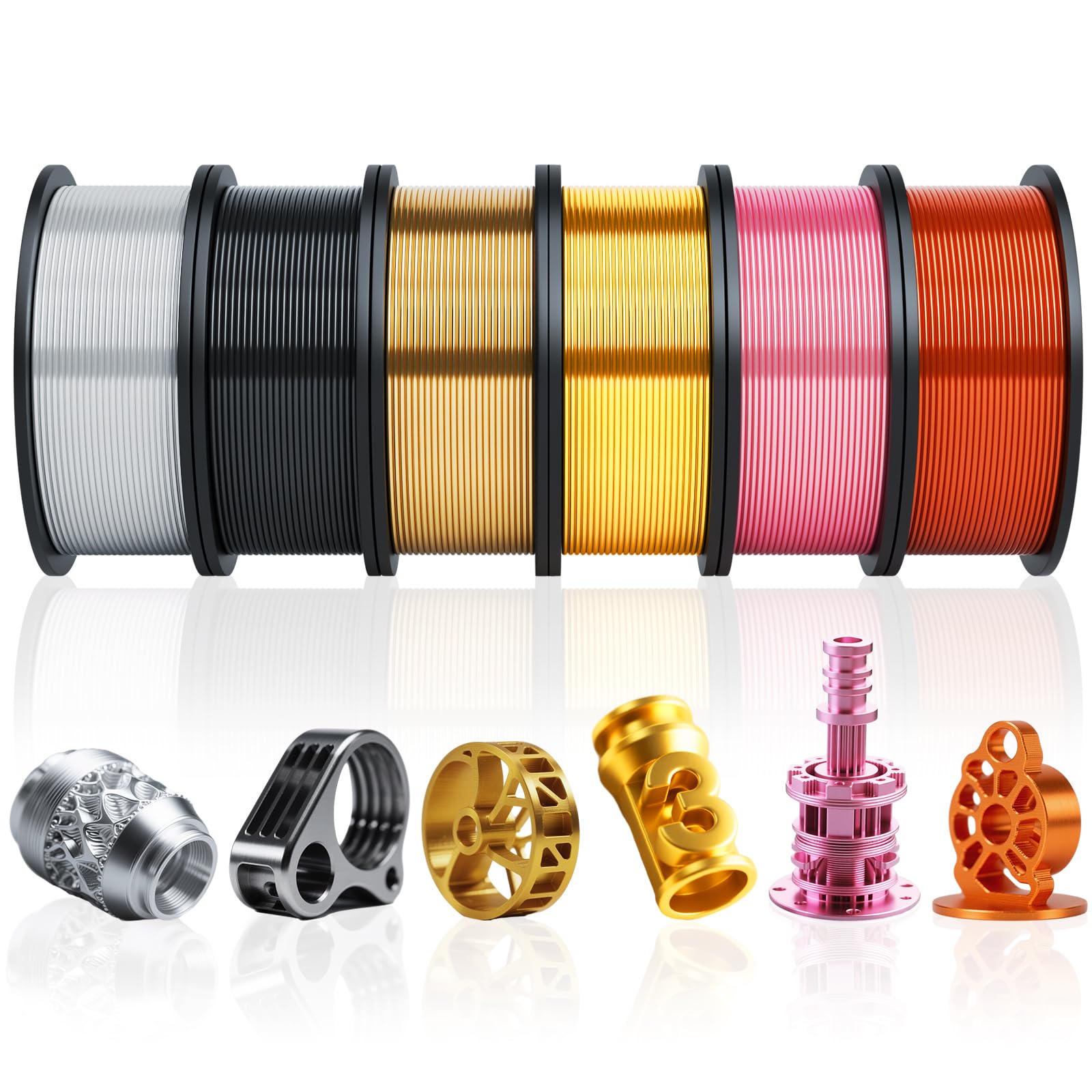 Foto 1 | Filamento Para Impresora 3d Pangda 1.75 Mm Pla Multicolor 1.5 Kg - Venta Internacional.