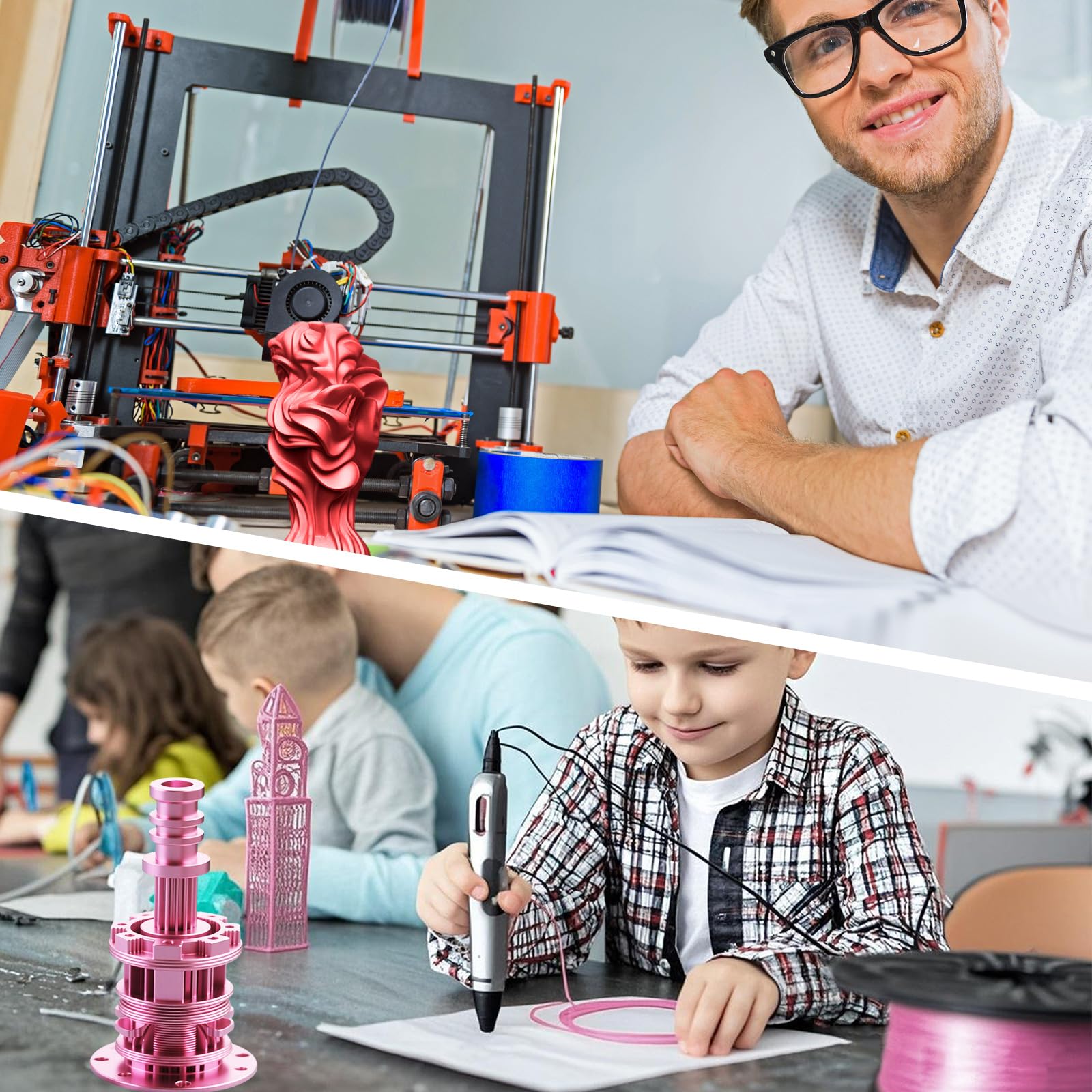 Foto 4 pulgar | Filamento Para Impresora 3d Pangda 1.75 Mm Pla Multicolor 1.5 Kg - Venta Internacional.