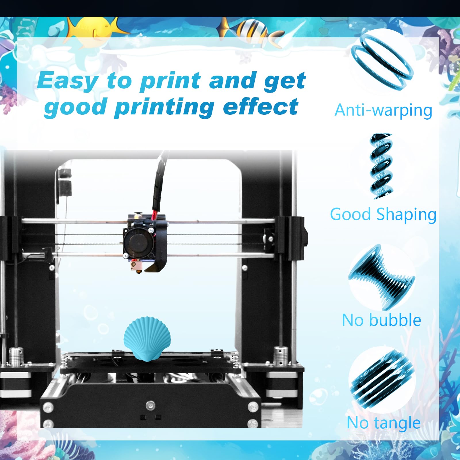 Foto 6 pulgar | Filamento Para Impresora 3d Pangda 1.75 Mm Pla Multicolor 1.5 Kg - Venta Internacional.