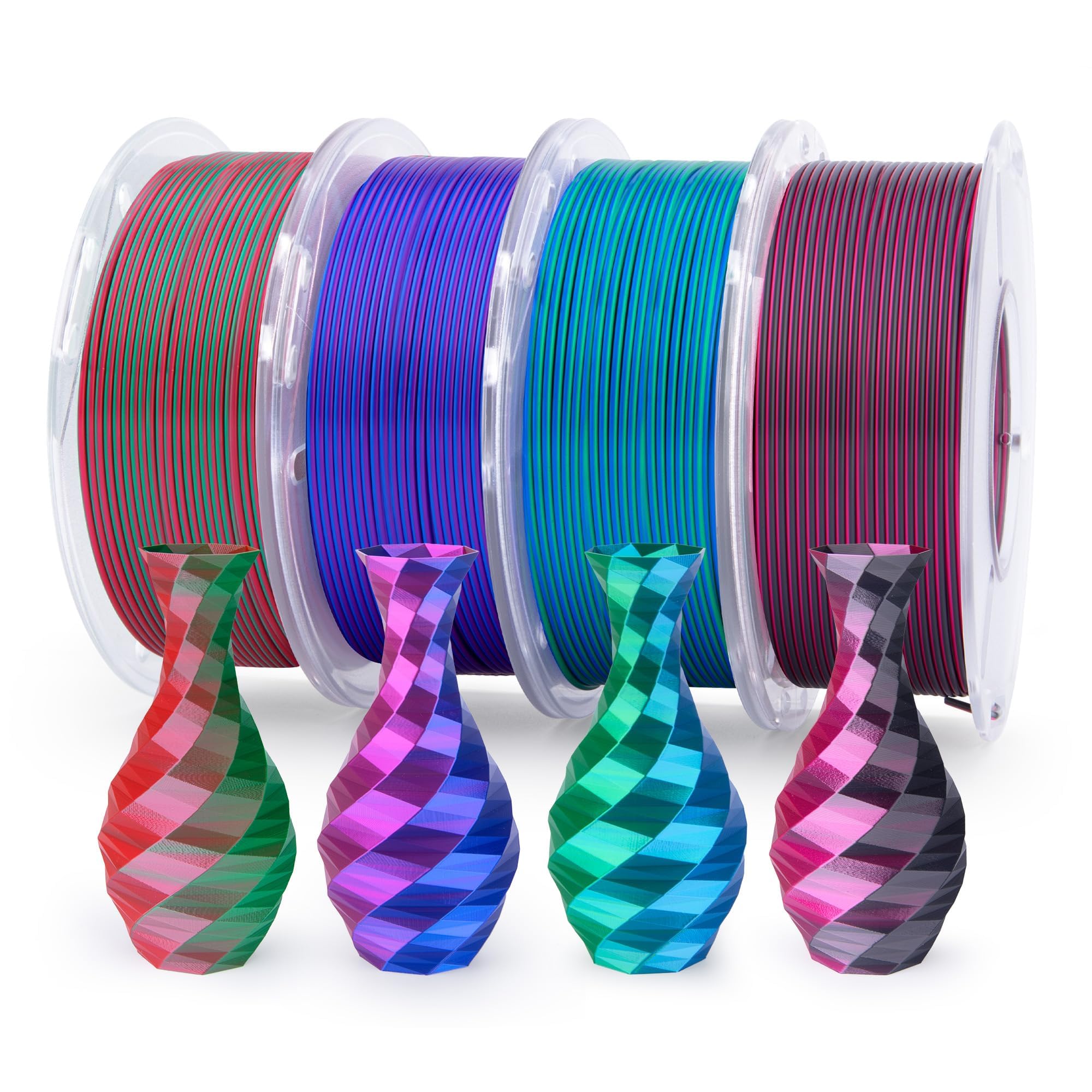 Foto 1 | Filamento Para Impresora 3d Elegoo Silk Pla 1 75 Mm +/- 0 05 Mm 4x250 G - Venta Internacional.
