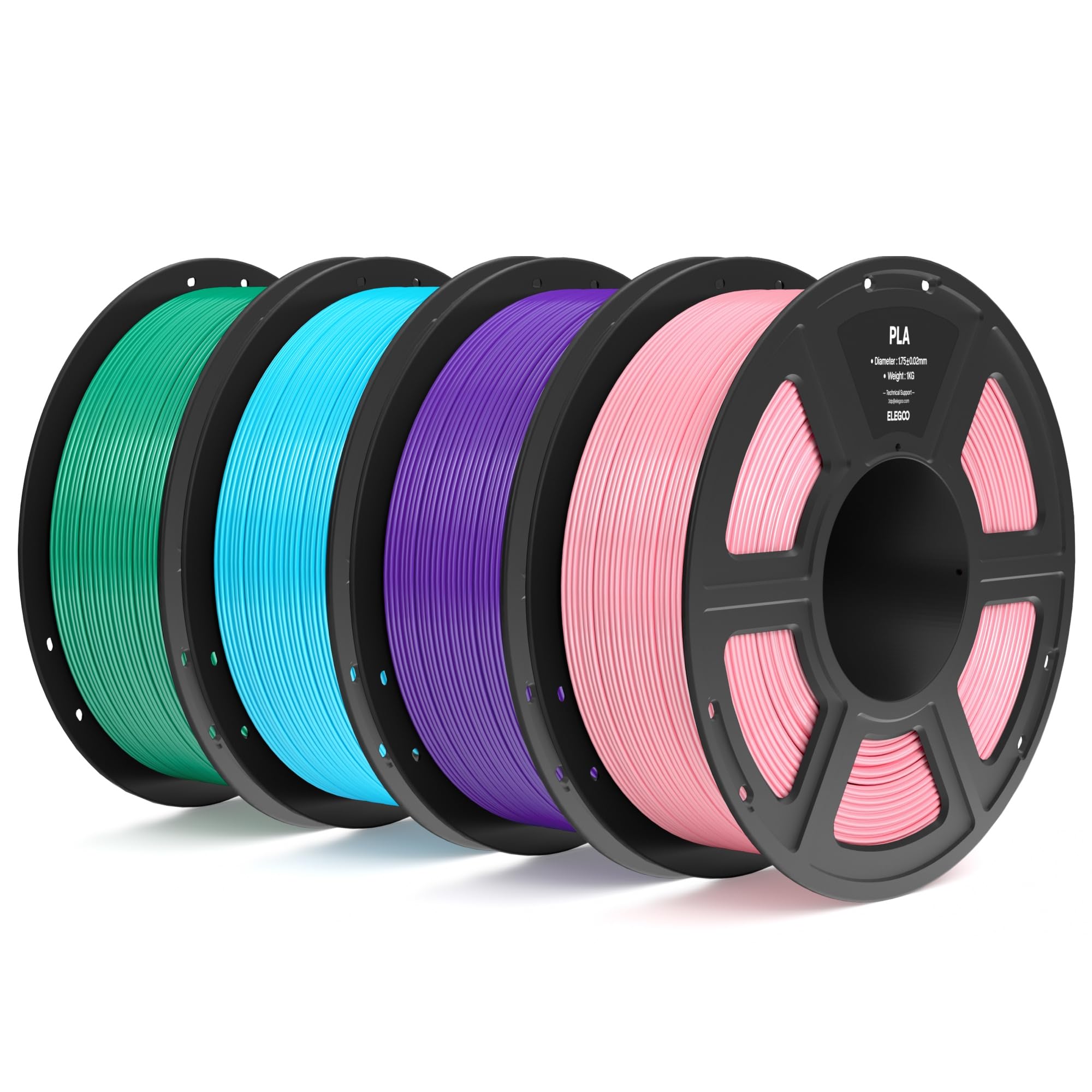 Foto 2 pulgar | Filamento Para Impresora 3d Elegoo Pla 1.75 Mm 4 Kg +/- 0.02 Mm - Venta Internacional.