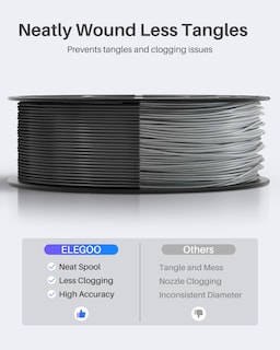 Foto 3 | Filamento Para Impresora 3d Elegoo Pla 1.75 Mm 4 Kg +/- 0.02 Mm - Venta Internacional.