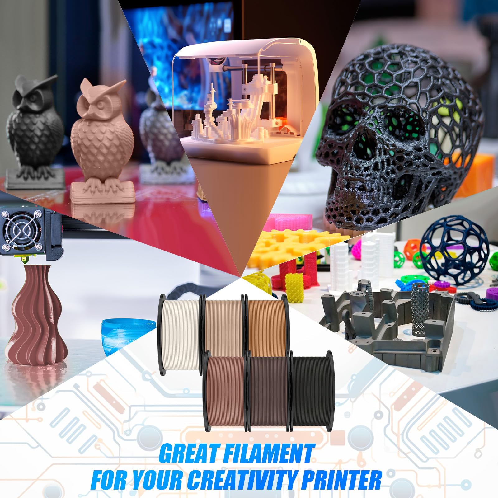 Foto 8 pulgar | Filamento Pangda Multicolor Pla Para Impresora 3d  1 75 Mm Y 1 5 Kg - Venta Internacional.