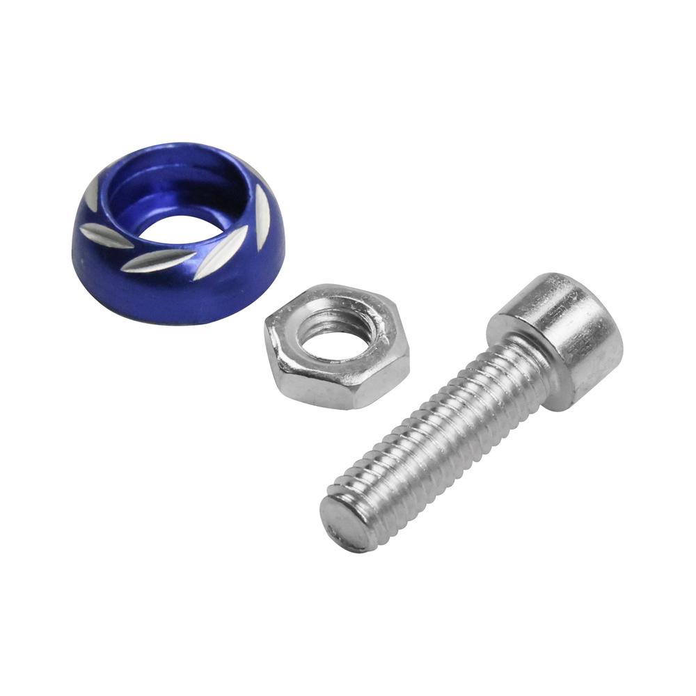 Foto 3 | Tornillo Decorativo Circular Placa Azul Set