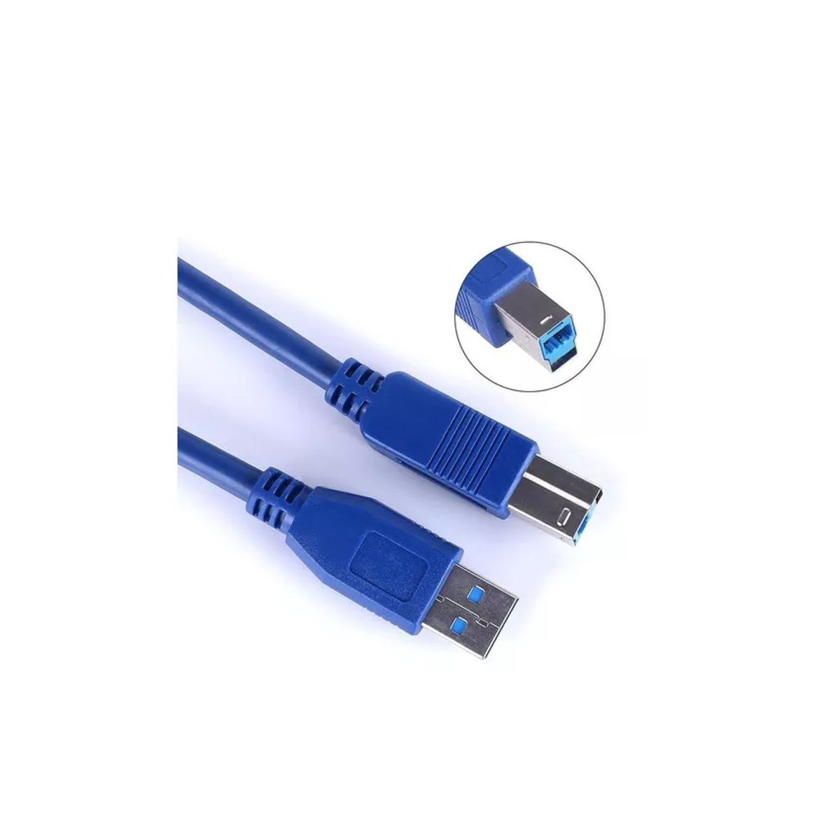 Foto 4 pulgar | Cable Usb 3.0 Ab De Alta Velocidad 5 Mt Para Impresora O Hdd Elegate Azul