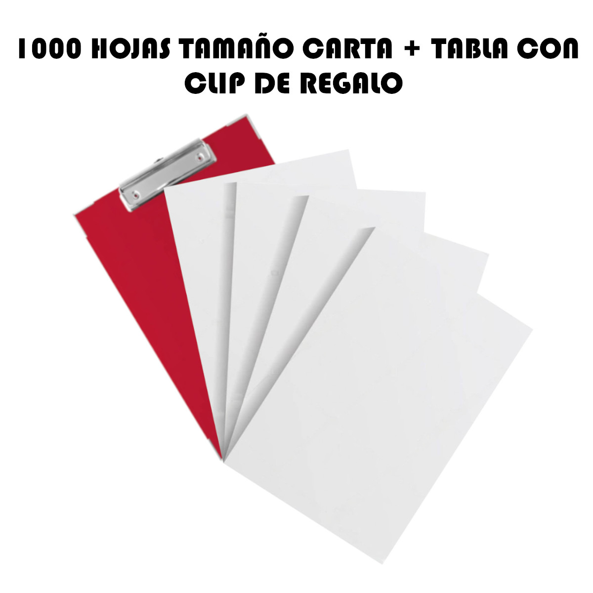 Foto 3 pulgar | Papel Bond Carta 1000 Hojas Ecobond Blanco Con Tabla Clip