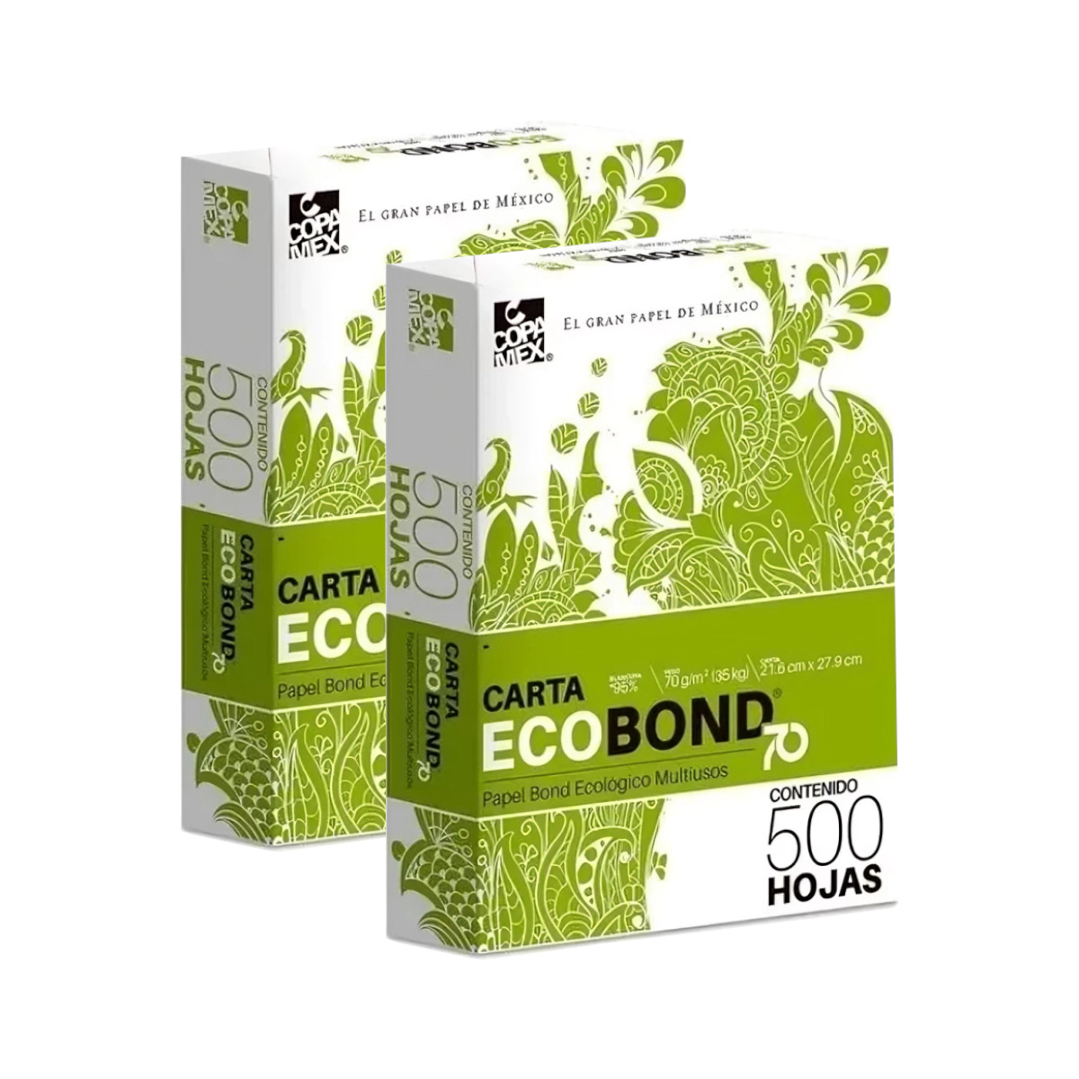 Foto 4 pulgar | Papel Bond Carta 1000 Hojas Ecobond Blanco Con Tabla Clip