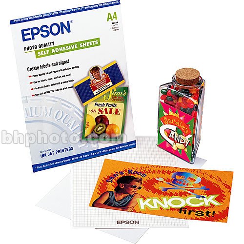 Foto 2 | Hojas Autoadhesivas Epson Photo Quality A4 (21 X 29,7 Cm), 10 Hojas - Venta Internacional.