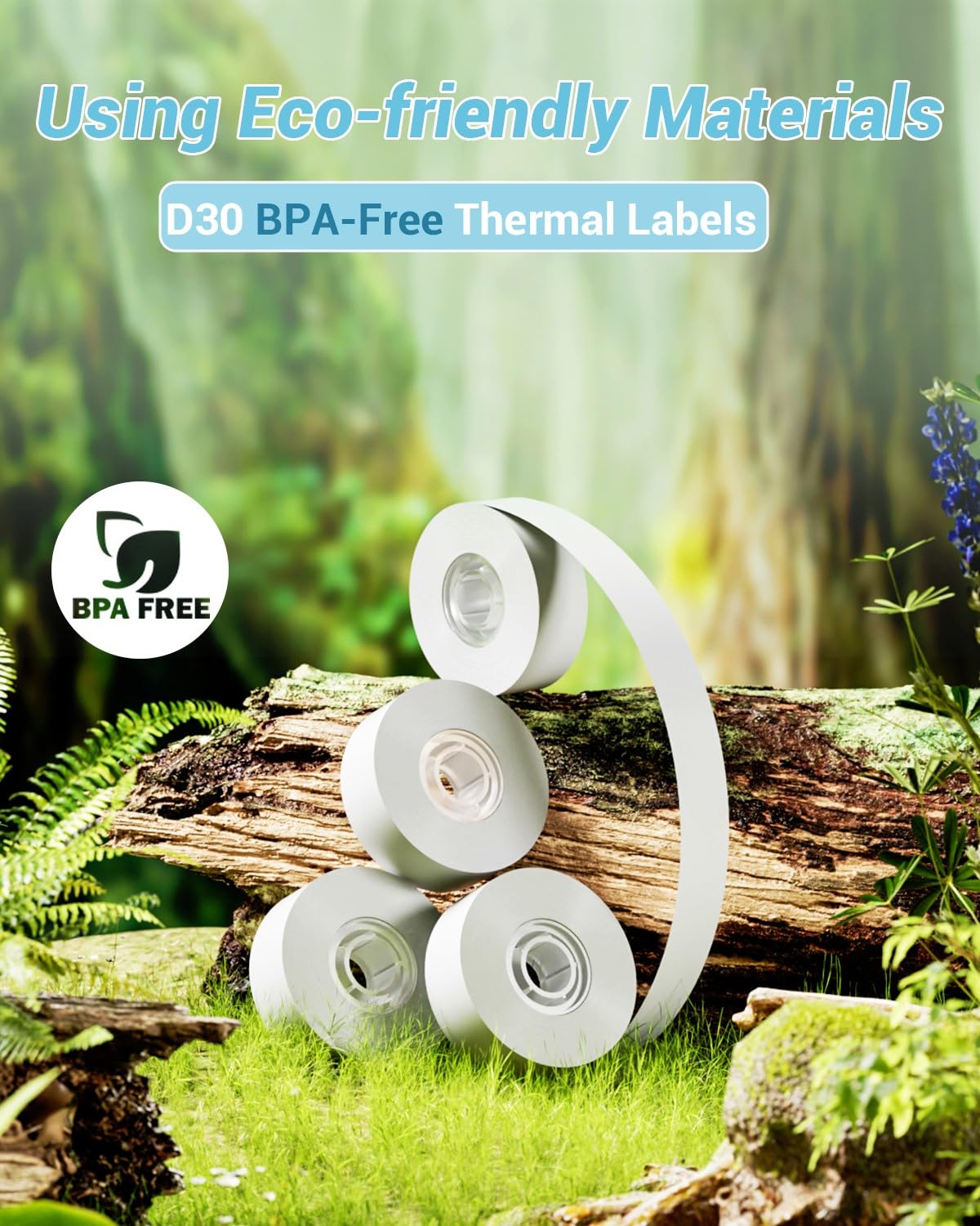 Foto 5 | Papel Para Etiquetas Phomemo D30, Adhesivo Térmico, Blanco, 160 Etiquetas - Venta Internacional.