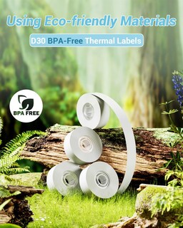 Foto 5 | Papel Para Etiquetas Phomemo D30, Adhesivo Térmico, Blanco, 160 Etiquetas - Venta Internacional.