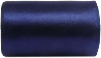 Foto 1 | Cinta De Satén Yycraft, Bobina De Tela De 7,5 Cm De Ancho, 40 M, Azul Marino - Venta Internacional.