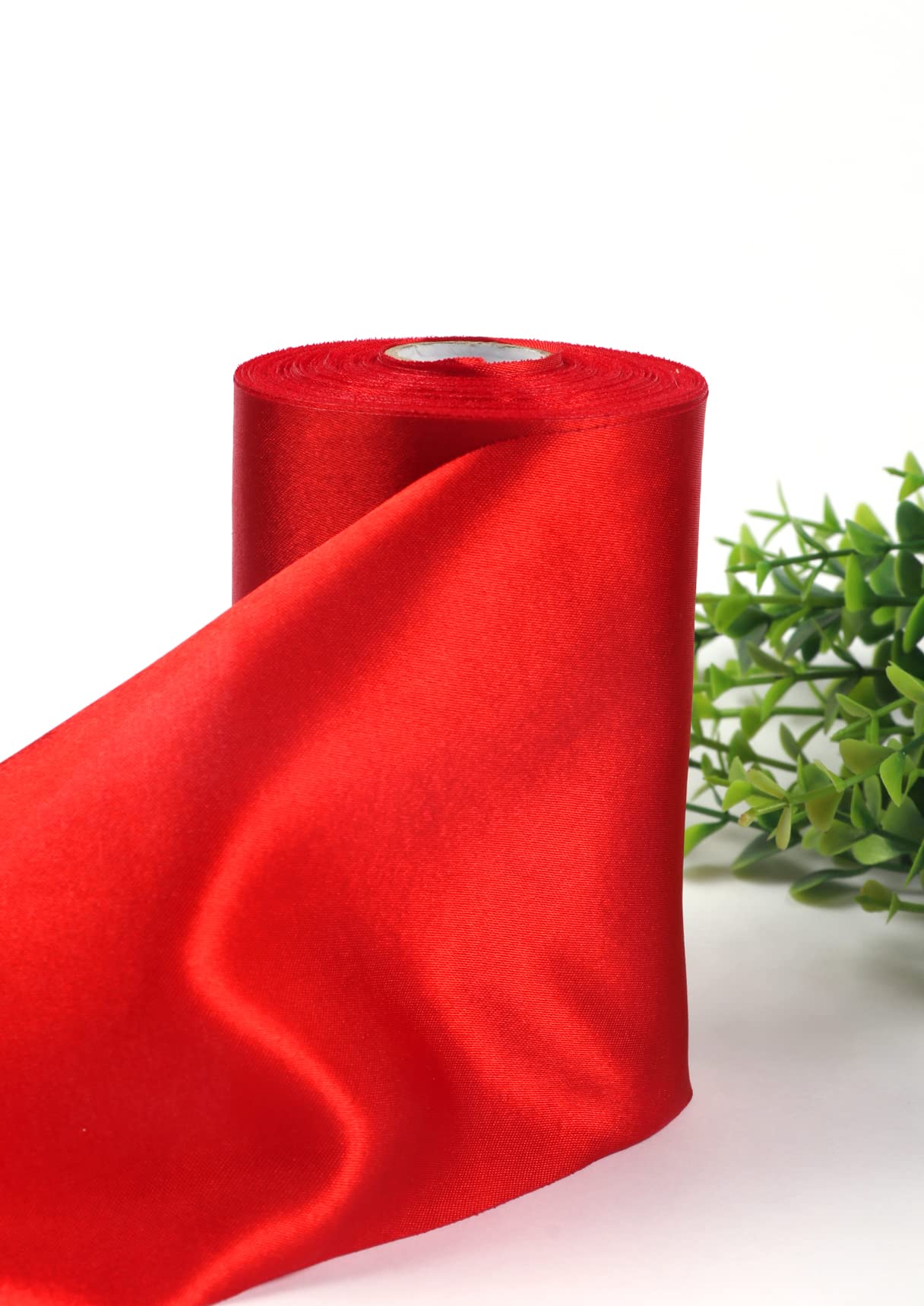 Foto 2 | Cinta Yycraft De Tela Satinada De 15 Cm De Ancho Y 20 M De Largo, Color Rojo - Venta Internacional.