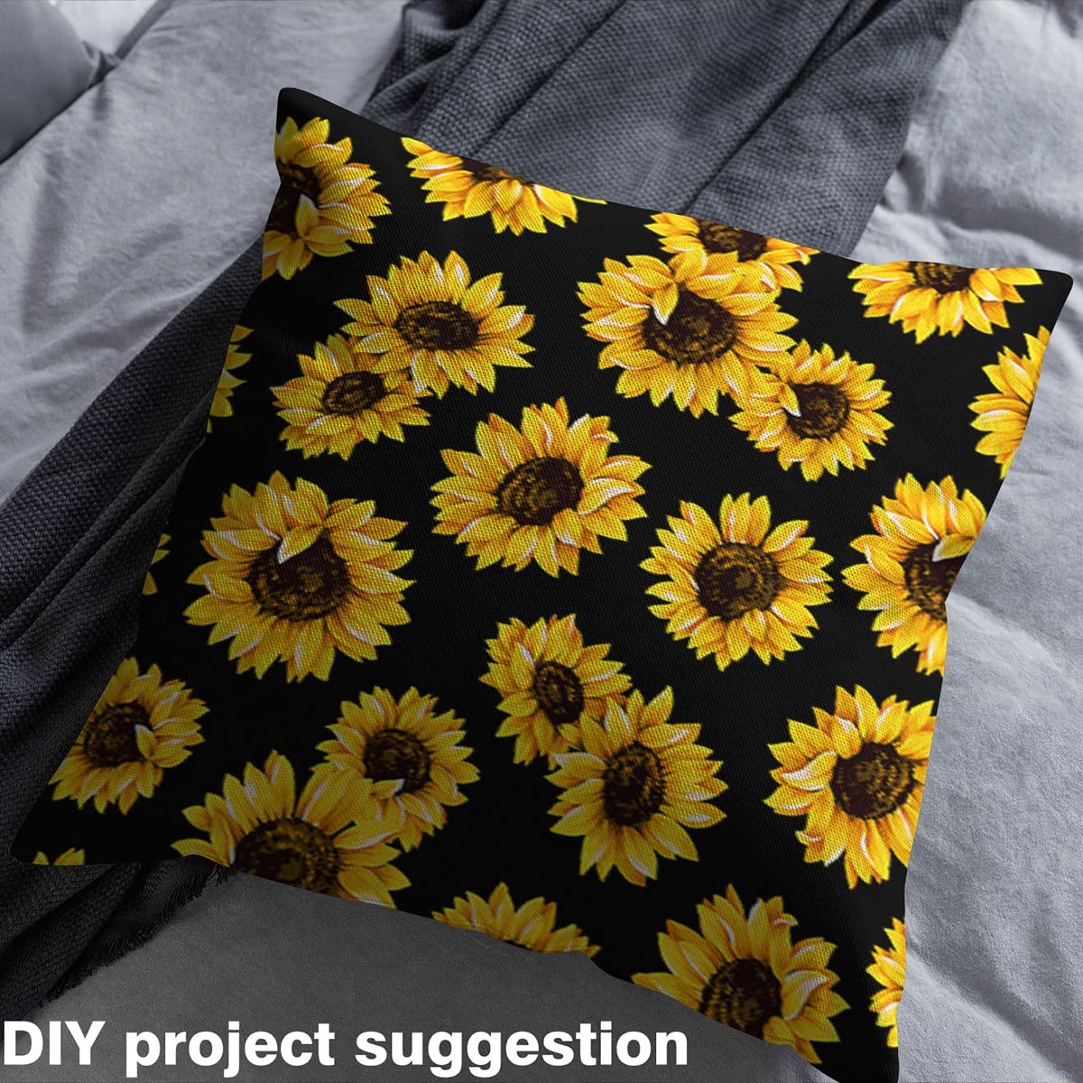 Foto 4 pulgar | Tela Castle Fairy Fall Sunflower 100% Poliéster De 1 M - Venta Internacional.