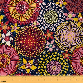 Foto 1 | Tela Castle Fairy Dandelion, Impermeable, 100% Poliéster, 1 Yarda - Venta Internacional.
