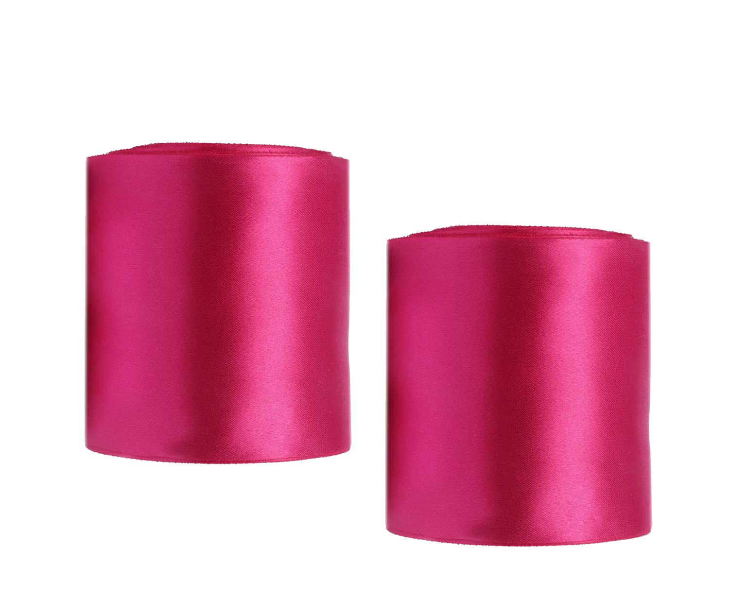 Foto 3 pulgar | Cinta De Satén Yycraft, Bobina De Tela De 7,5 Cm De Ancho, 40 M, Rosa Intenso - Venta Internacional.