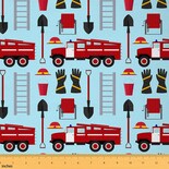 Camión De Bomberos Rojo Fabric Castle Fairy Cute Para Niños De 1 M - Venta Internacional.