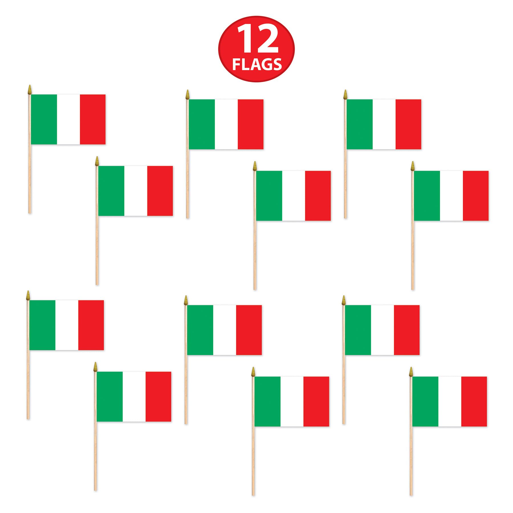 Foto 5 pulgar | Flag Beistle, Rayón Italiano, 4 X 6 Cm, Paquete De 12 - Venta Internacional.