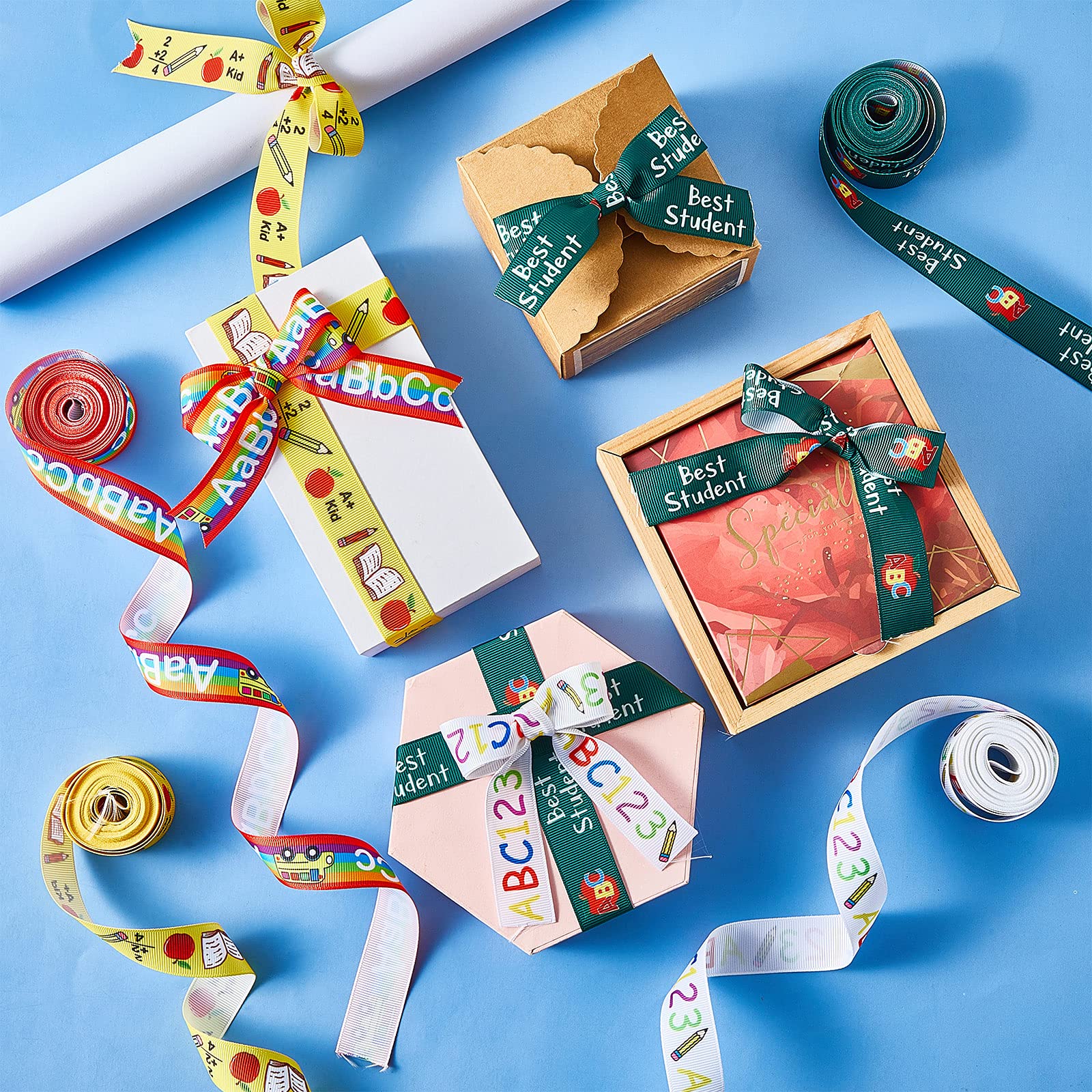 Foto 5 | Cintas De Grogrén Willbond Para El Regreso A Clases, 20 Yardas, 4 Estilos - Venta Internacional.