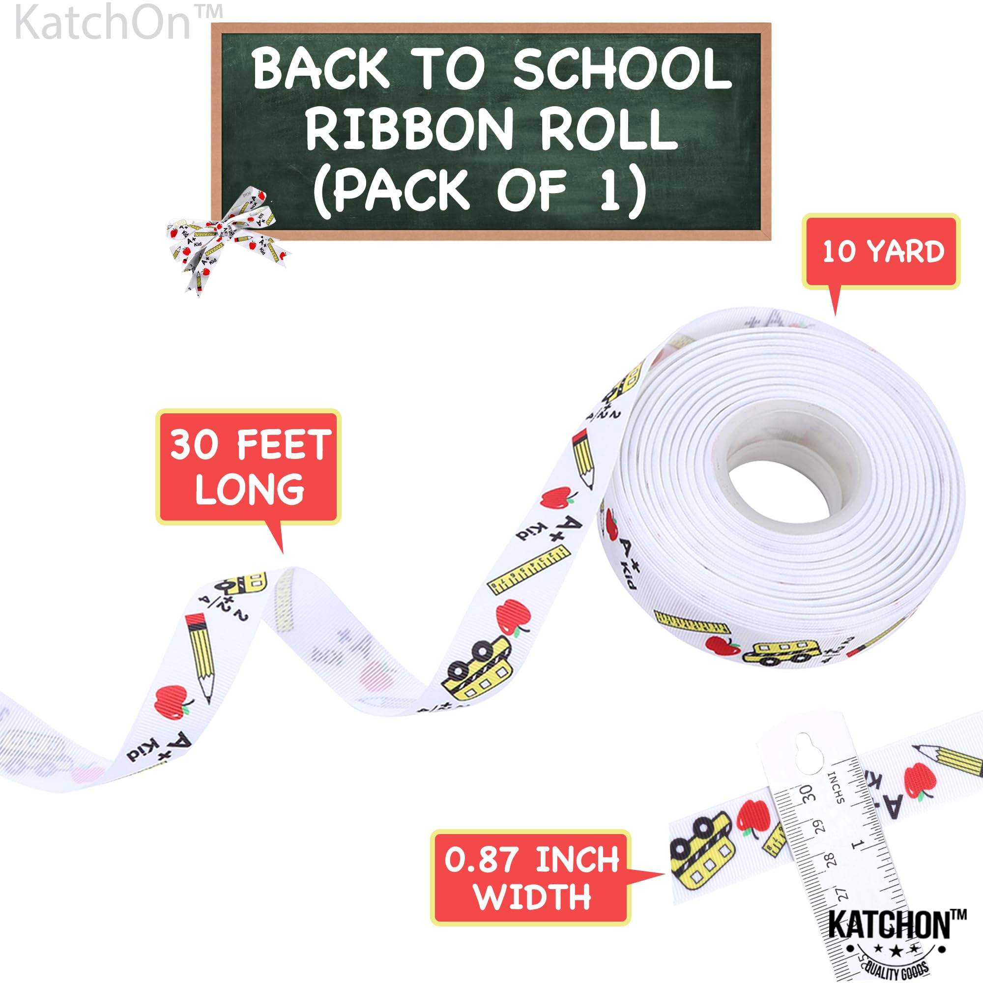 Foto 3 pulgar | Ribbon Katchon Back To School, 10 Yardas, Para Manualidades - Venta Internacional.