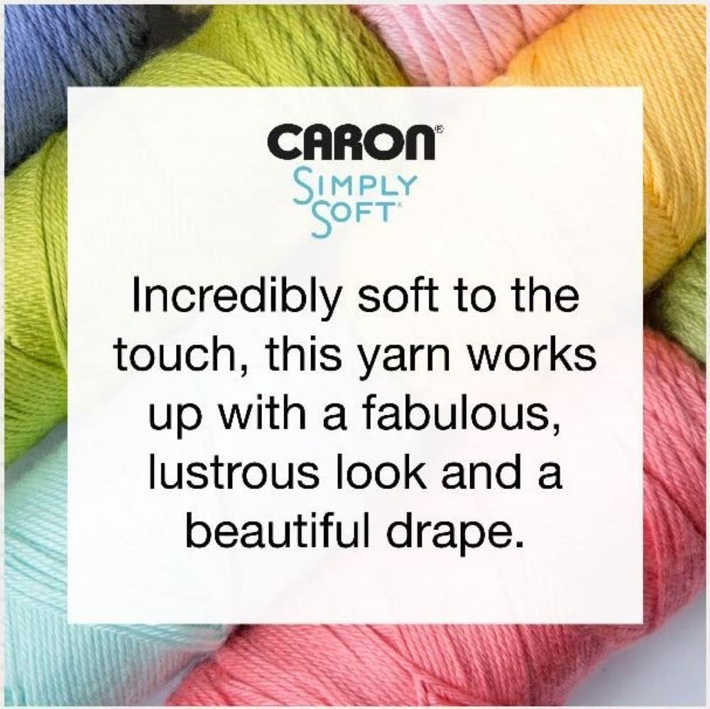 Foto 3 pulgar | Yarn Caron Simply Soft Party  Color Verde Azulado Brillante  85 G - Venta Internacional.