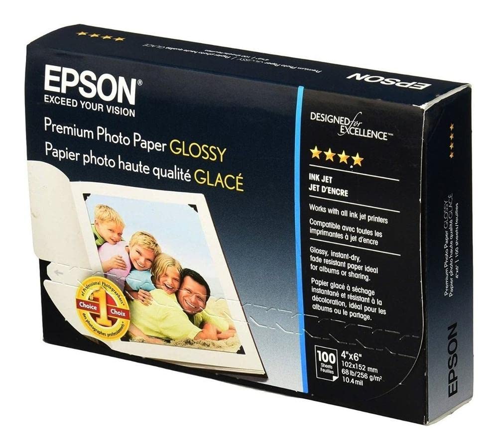 Foto 1 | Papel Fotográfico Epson Premium S041727 4x6 100 Hojas 68 Libras - Venta Internacional.