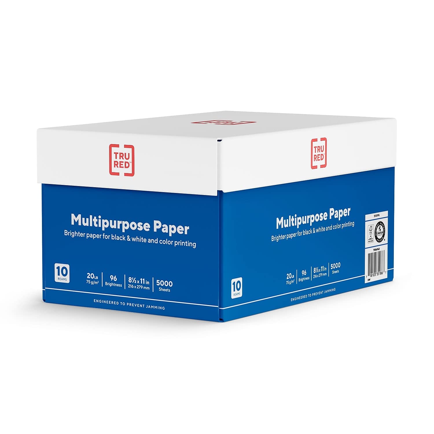 Foto 3 | Papel Multiusos Staples Tru Red 513096 8,5 X 11 20 Libras 5000 Hojas - Venta Internacional.