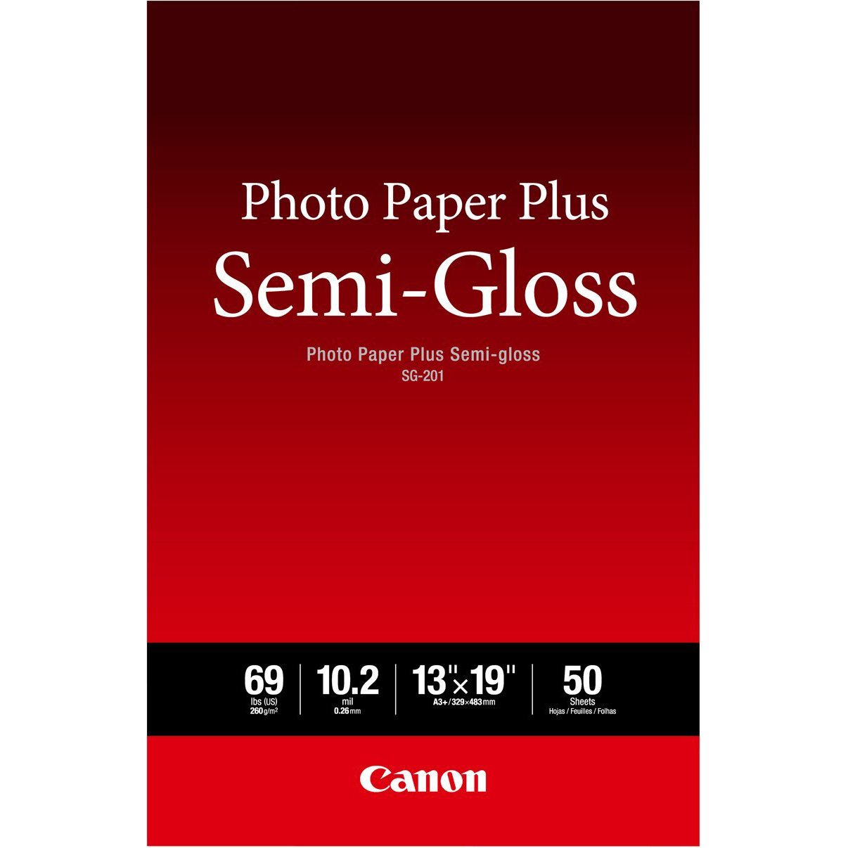 Papel Fotográfico Canon Sg-201 Semibrillante 13x19 (50 Hojas) - Venta Internacional.