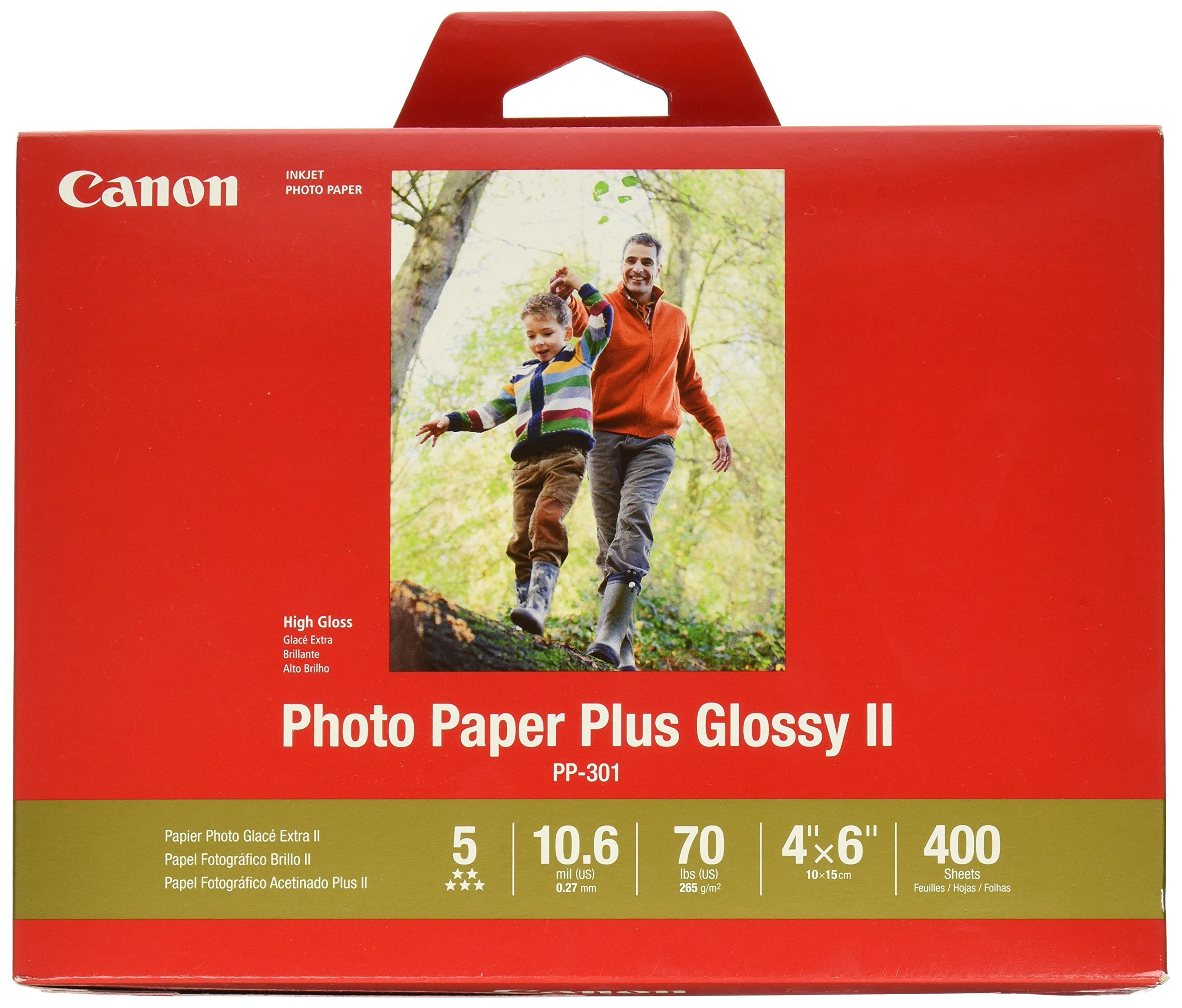 Papel Fotográfico Canon Photo Paper Plus Glossy Ii 4x6 400 Hojas - Venta Internacional.