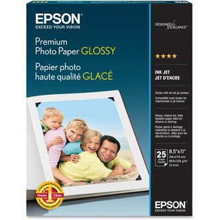 Foto 1 | Papel Fotográfico Epson Premium Glossy, 8.5 X 11 Pulgadas, 25 Hojas - Venta Internacional.