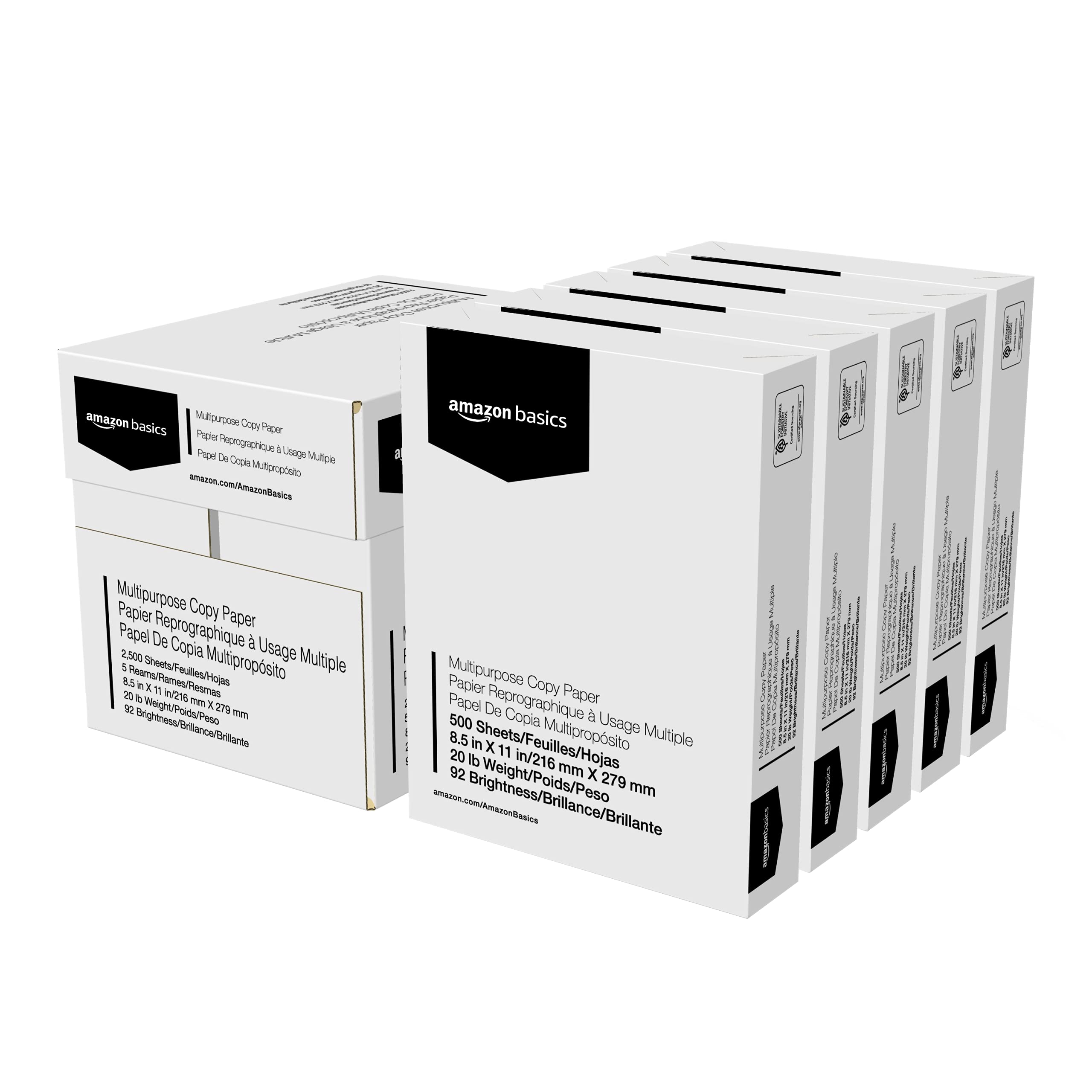 Foto 2 pulgar | Papel de Copia Multripropósito Amazon Basics de 2500 Hojas-Venta Internacional