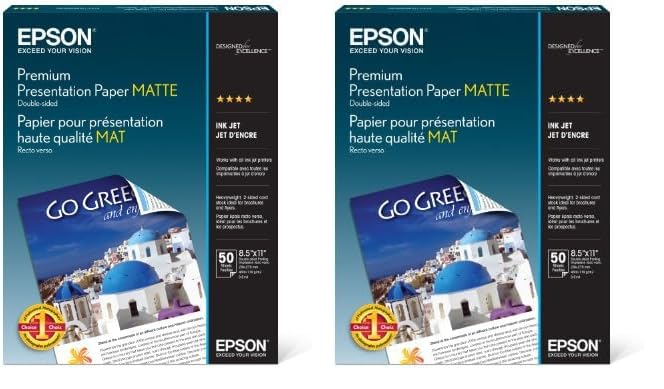 Papel De Presentación Epson Premium Matte 8,5 X 11, 50 Hojas - Venta Internacional.