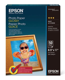 Foto 1 | Papel Fotográfico Epson S041649 Brillante, 8,5 X 11, 50 Hojas, 52 Libras - Venta Internacional.