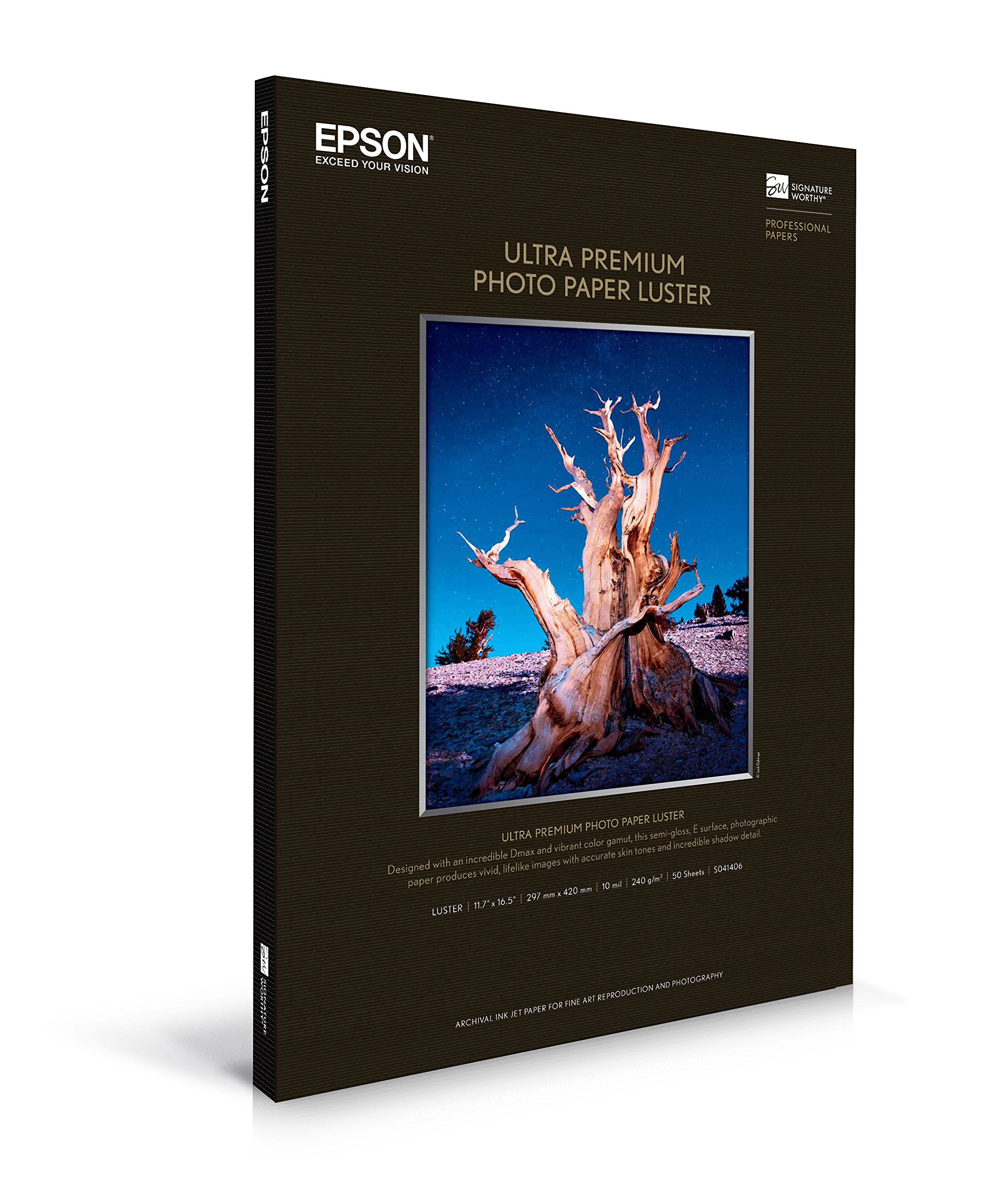 Foto 3 pulgar | Papel Fotográfico Epson Ultra Premium Luster 11.7 X 16.5 Pulgadas, 50 Hojas - Venta Internacional.