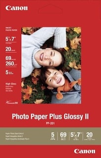 Foto 1 | Papel Fotográfico Canon Photo Paper Plus Glossy Ii, 5 X 7, 20 Hojas - Venta Internacional.