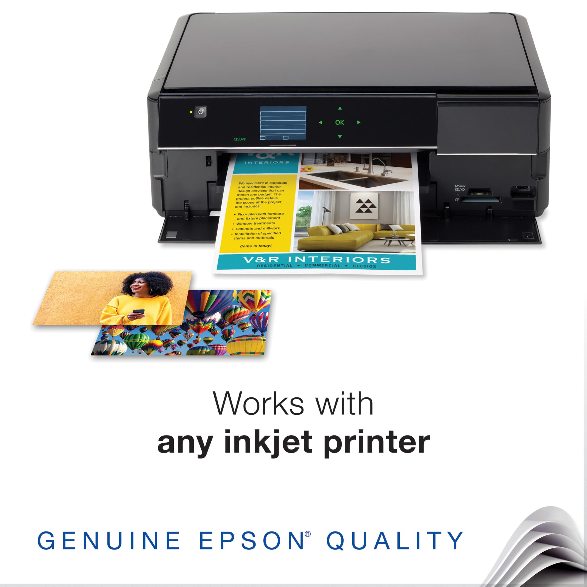 Foto 5 pulgar | Papel Fotográfico Epson Ultra Premium Glossy 5 X 7 Pulgadas, 20 Hojas - Venta Internacional.