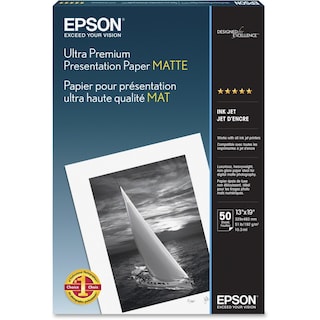 Foto 1 | Papel Epson Ultra Premium Mate Para Presentación, 13 X 19 Cm, Paquete De 50 - Venta Internacional.