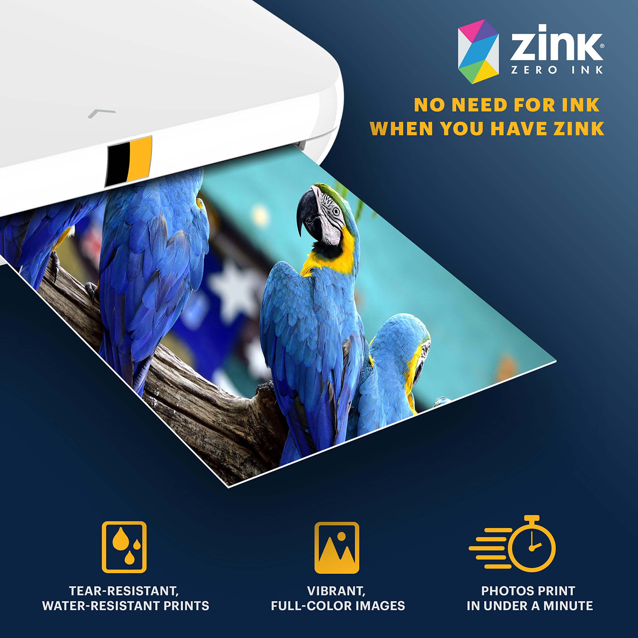 Foto 6 | Papel Fotográfico Kodak Zink 2x3 Premium, 100 Hojas - Venta Internacional.