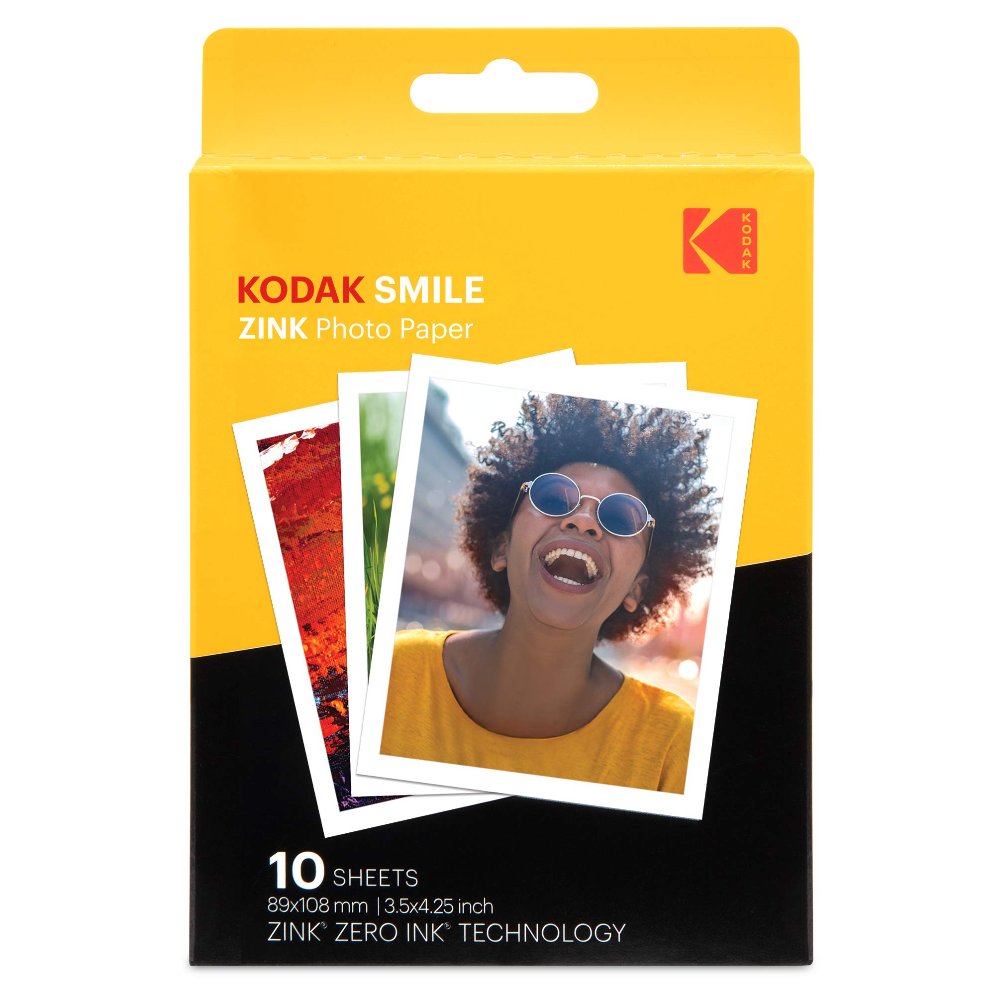 Papel Fotográfico Kodak Zink Premium De 3,5 X 4,25 Pulgadas (10 Hojas) - Venta Internacional.