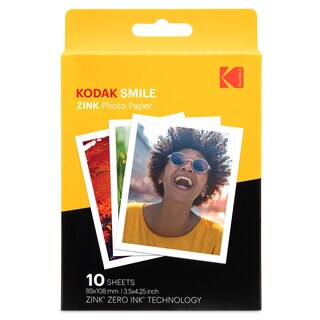 Foto 1 | Papel Fotográfico Kodak Zink Premium De 3,5 X 4,25 Pulgadas (10 Hojas) - Venta Internacional.