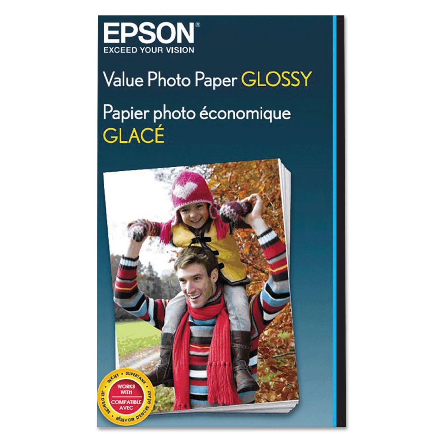 Foto 3 pulgar | Papel Fotográfico Epson Value Glossy 4x6 100 Hojas S400034 - Venta Internacional.