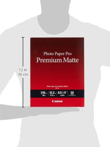 Foto 2 | Papel Fotográfico Canon Pm-101 Pro Premium Matte A4 (21 X 29,7 Cm) - Venta Internacional.
