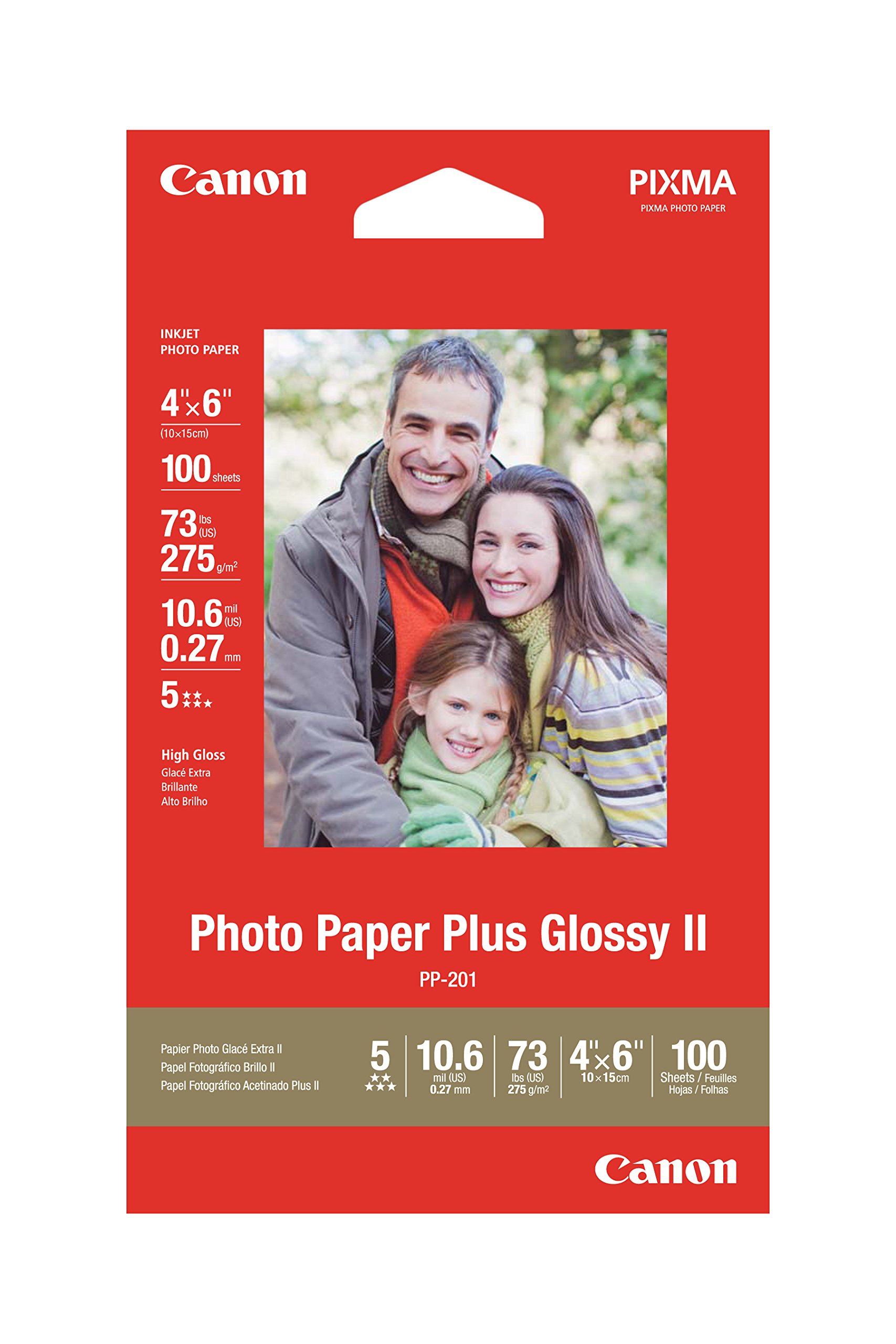 Papel Fotográfico Canon Photo Paper Plus Glossy Ii 4x6 100 Hojas - Venta Internacional.