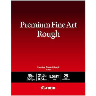 Foto 1 | Papel Canon Premium Fine Art Rough Fa-rg1, 8,5 X 11, 25 Hojas - Venta Internacional.