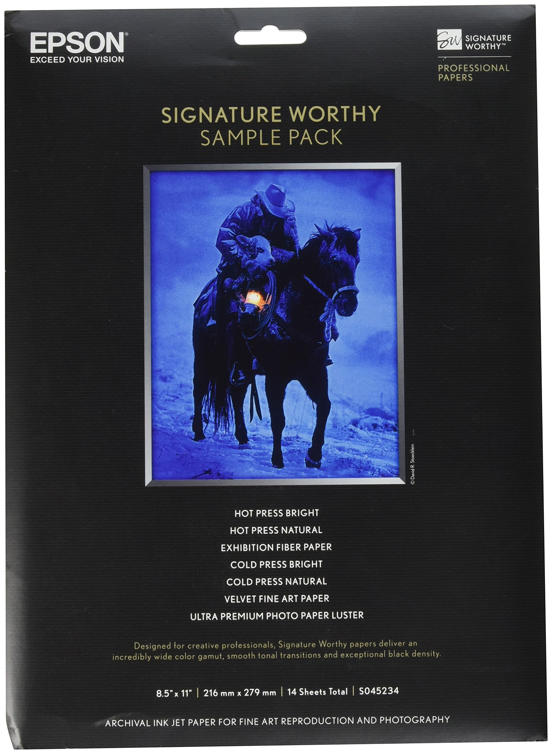 Paquete De Muestras De Papel Epson Signature Worthy, 14 Hojas, 21 X 29,7 Cm - Venta Internacional.
