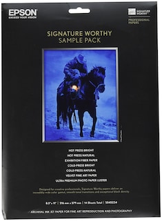 Foto 1 | Paquete De Muestras De Papel Epson Signature Worthy, 14 Hojas, 21 X 29,7 Cm - Venta Internacional.