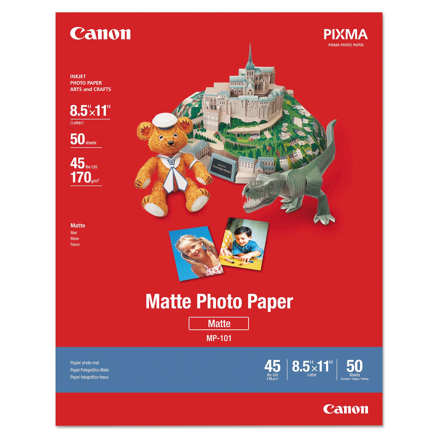 Papel Fotográfico Canon 7981a004 Plus, Mate, A4, 50 Hojas - Venta Internacional.