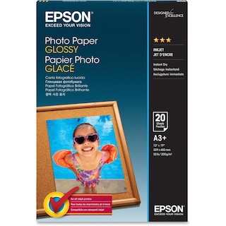 Foto 2 | Papel Fotográfico Epson Glossy 13x19 Pulgadas, 20 Hojas S041143 - Venta Internacional.