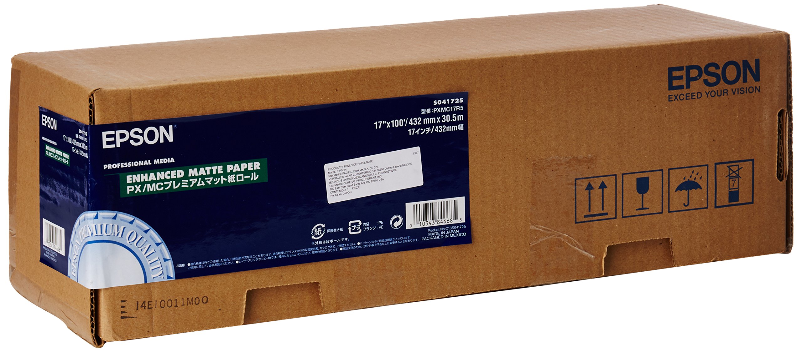 Foto 2 | Papel Epson Professional Media Enhanced Matte 17x30 Cm - Venta Internacional.